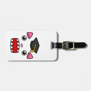 Excited Graduation Cat Luggage Tag