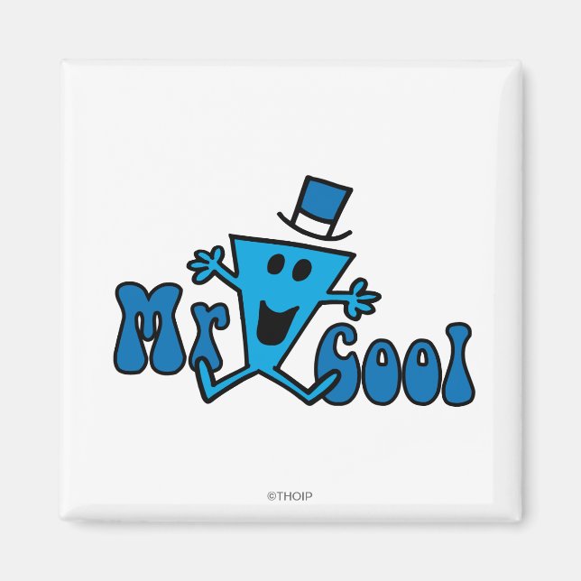 Excited Mr. Cool Jumping For Joy Magnet (Front)