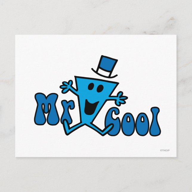 Excited Mr. Cool Jumping For Joy Postcard (Front)