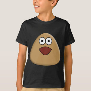 Excited Pou - Kids T-Shirt - Dark Colours