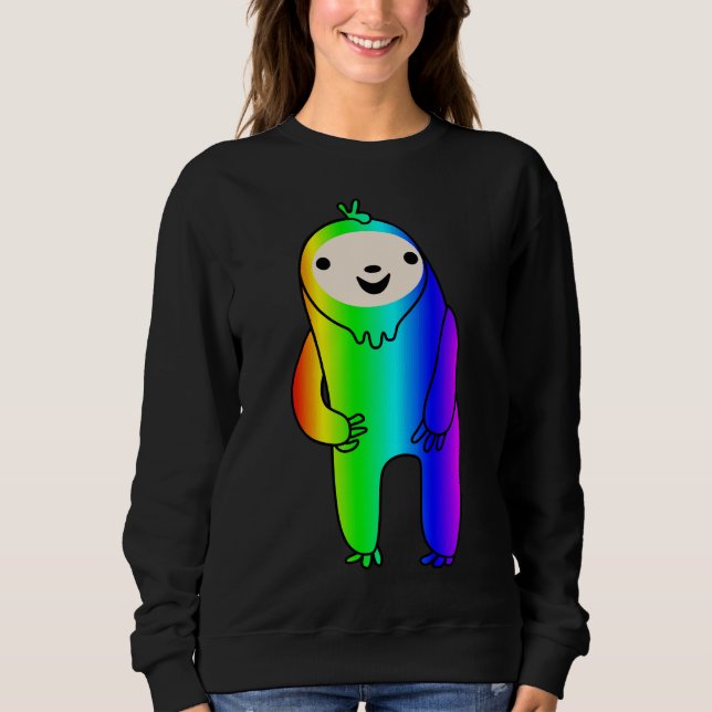Excited Rainbow Sloth Sweatshirt (Front)