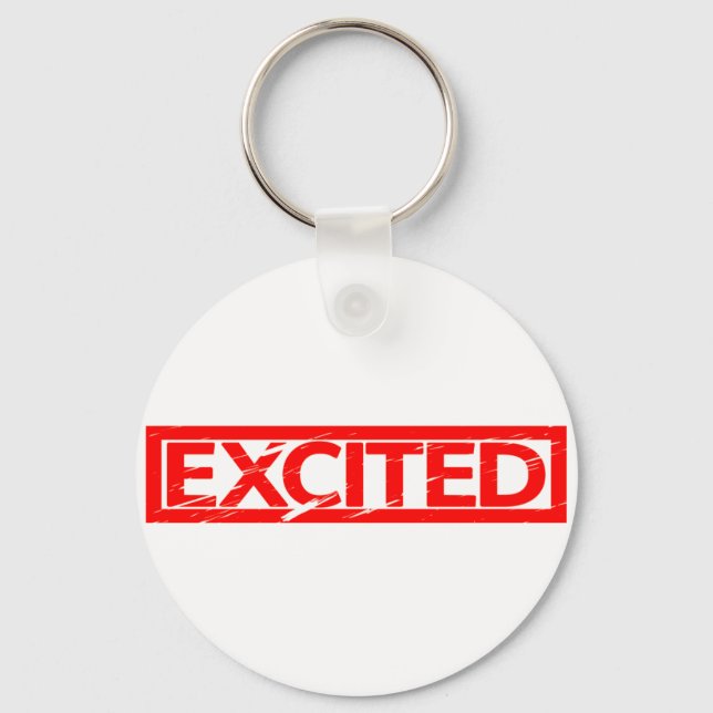 Excited Stamp Key Ring (Front)