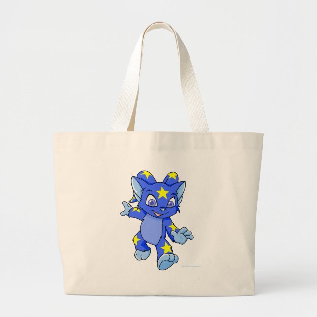 Excited Starry Acara Large Tote Bag (Front)