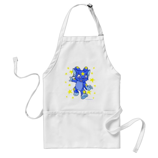 Excited Starry Acara with star burst Standard Apron (Front)
