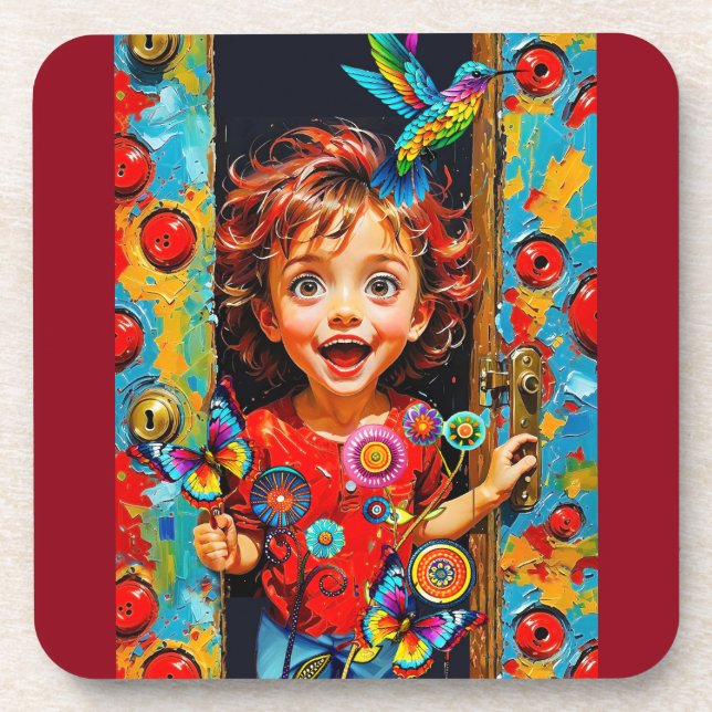 Excited To Greet A New Day Coaster (Front)