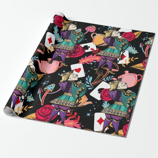 Exciting Alice in Wonderland Party Plans! Wrapping Paper (Unrolled)