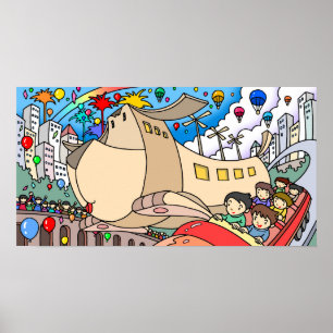Exciting amusement park. poster