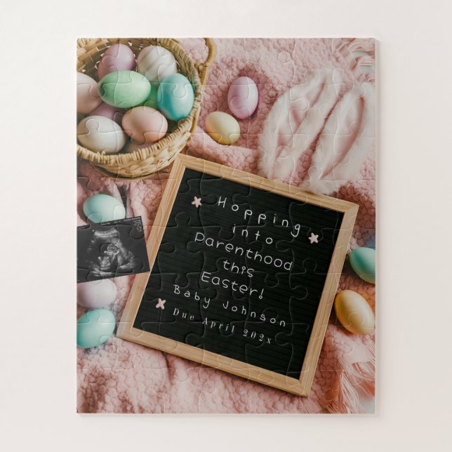 Exciting Easter pregnancy announcement  Jigsaw Puzzle (Vertical)