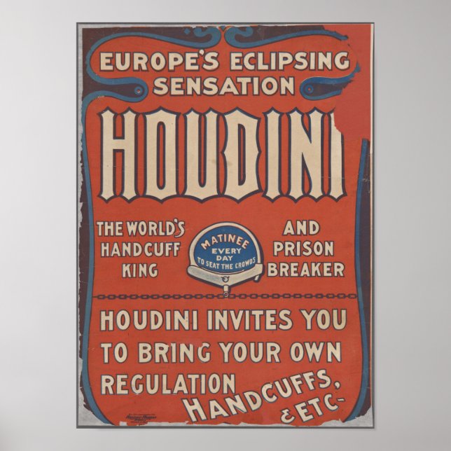 Exciting Houdini Poster (Front)