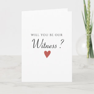 Exciting Witness Wedding Card