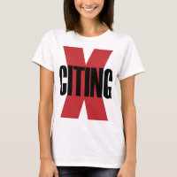 Exciting X-Citing Red Black Original Letter Art