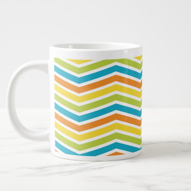 Exciting Zigzag Stripes Mug Design (Left)