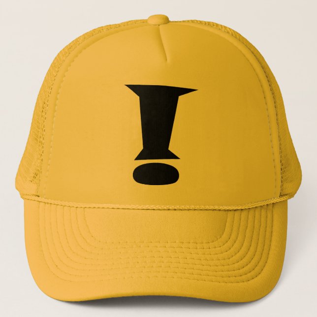 EXCLAMATION HAT! TRUCKER HAT (Front)