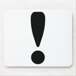 Exclamation Mark Mouse Pad