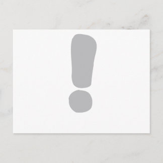 Exclamation mark ! postcard