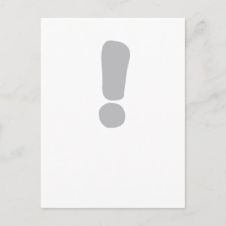 Exclamation mark ! postcard