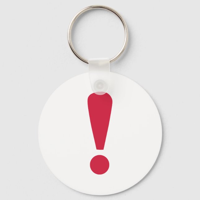 Exclamation point key ring (Front)