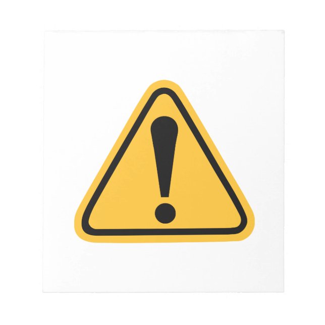 Exclamation point notepad (Front)