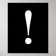 Exclamation Wall Poster