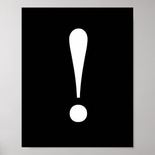 Exclamation Wall Poster