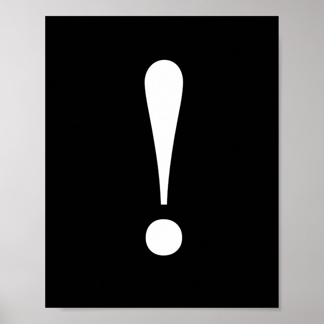 Exclamation Wall Poster (Front)