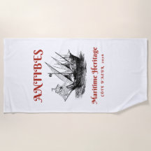 Exclusive Antibes 2026 Maritime Luxury Beach Towel