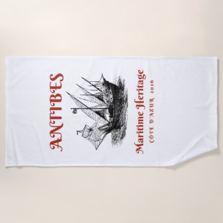 Exclusive Antibes 2026 Maritime Luxury Beach Towel