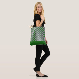 Exclusive Batik Two Tone Pattern Green Edition Tote Bag