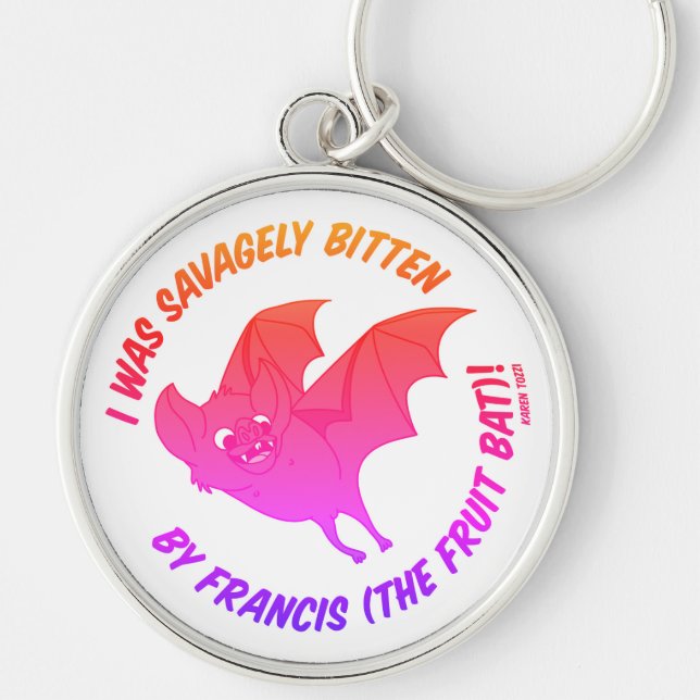Exclusive Francis the Fruit Bat Fancy Keychain (Front)
