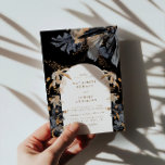 Exclusive Gold And Black Floral Wedding Invitation<br><div class="desc">Our "Exclusive Gold And Black Floral Wedding" collection features airy watercolor black and gold flowers and ample foliage. Coupled with an elegant script which is ready for your personalisation making it a chic and modern wedding collection. Check our store for more matching items.</div>