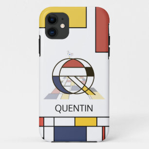 Exclusive Neoplasticism Art Monogram. Letter Q iPhone 11 Case