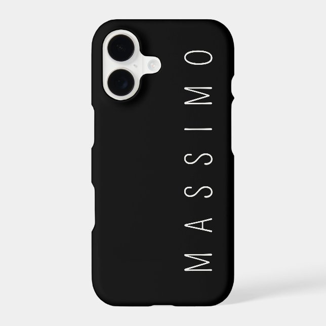 Exclusive Personal Classical Black White Own Name (Back)