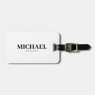 Exclusive Personal Modern Add Name Luggage Tag