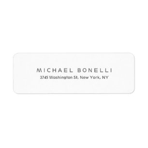 Exclusive Personal Modern Return Address Label
