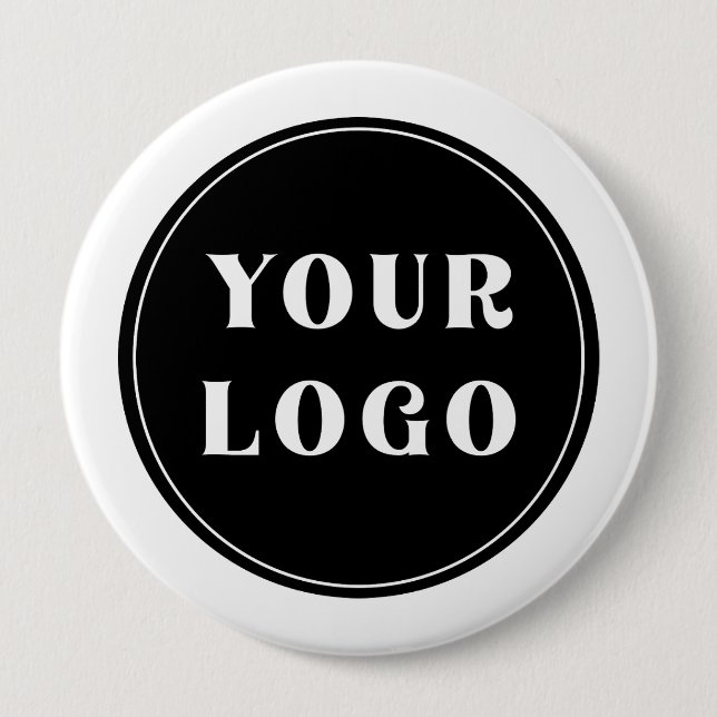 Exclusive, refined, elegant & minimal 10 cm round badge (Front)