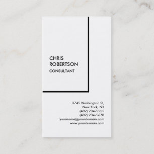 Exclusive Special Black & White Modern Unique Business Card