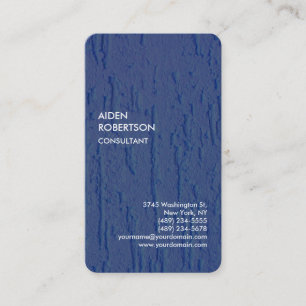 Exclusive Special Blue Modern Unique Artistic Business Card