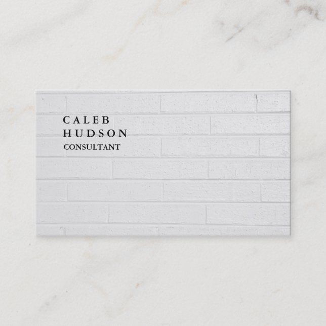 Exclusive Special Light Grey Wall Plain Trendy Business Card (Front)