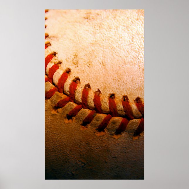 Exclusive Unique Baseball Artwork Poster (Front)