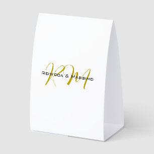 Exclusive Unique Gold Colour Monogram Modern Name