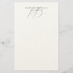 Exclusive Unique Monogram Profile Name Stationery