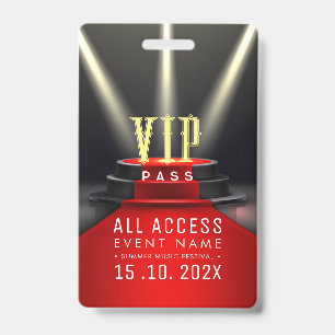 Exclusive VIP Access Event ID Badge