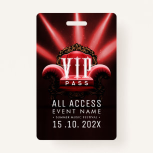 Exclusive VIP Access Event ID Badge