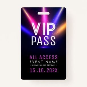 Exclusive VIP Access Event ID Badge