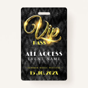 Exclusive VIP Access Event ID Badge