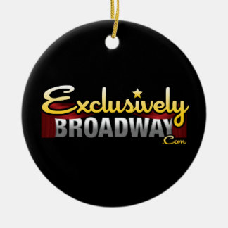 ExclusivelyBroadway.com Ceramic Ornament