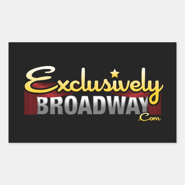 ExclusivelyBroadway.com Rectangular Sticker (Front)