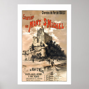 Excursions to Mont Saint-Michel Normandy France Poster