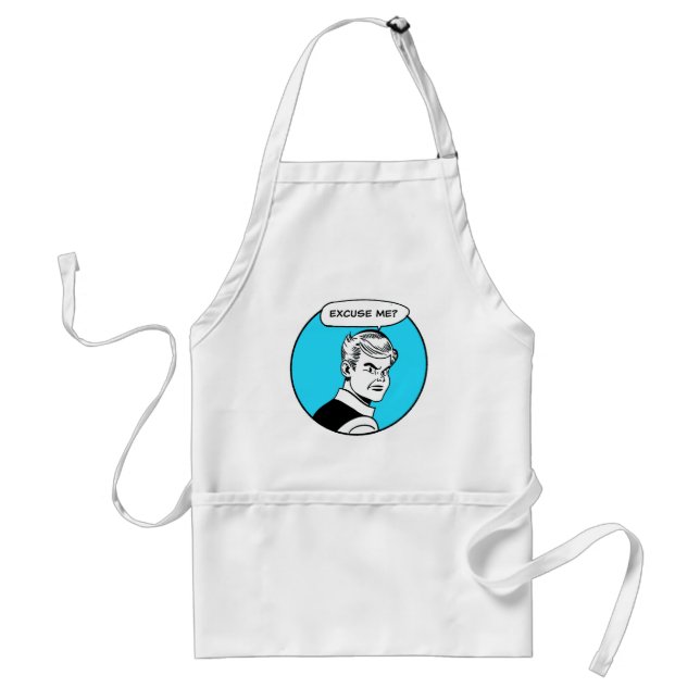 Excuse Me? Busy Cooking here Standard Apron (Front)