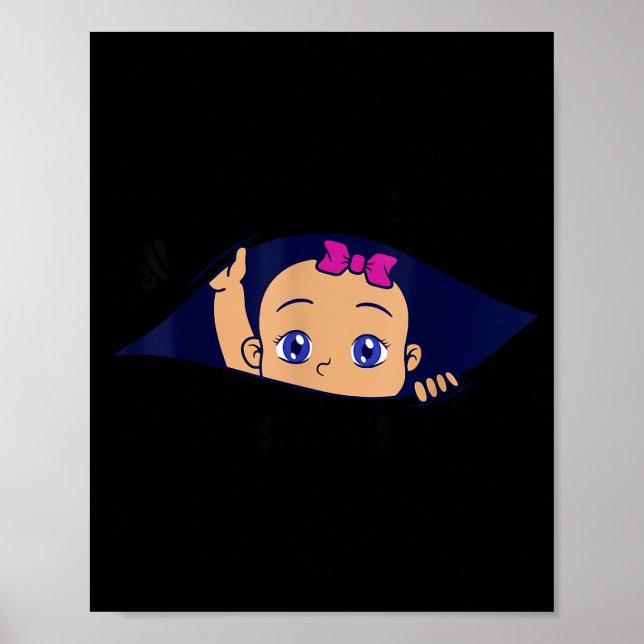 Excuse Me Is It April Yet Pregnancy Girl Announcem Poster (Front)